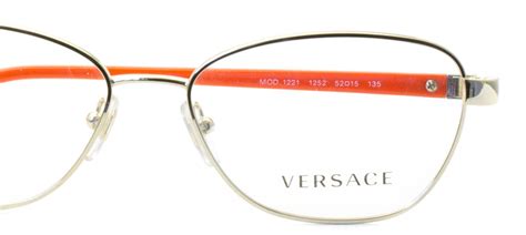 mod 1221 versace occhiali|VERSACE “1221” Gold & Orange Eyeglasses .